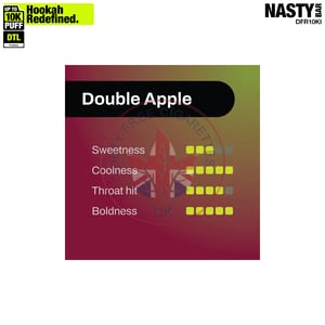 NASTY Hooqa DFR10Ki Shisha Double Apple