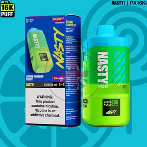 NASTY Pod PX16Ki Lemon Rainbow Candy – Starter Kit
