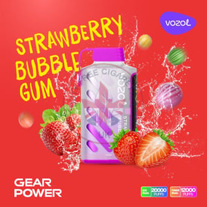 Vozol Gear Power 20000 Strawberry Bubblegum
