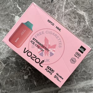 Vozol Star 6000 Strawberry Ice Cream