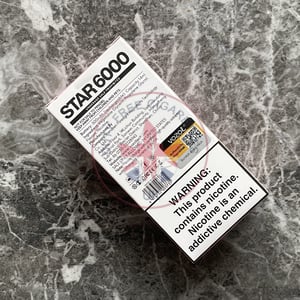 Vozol Star 6000 Strawberry Ice Cream